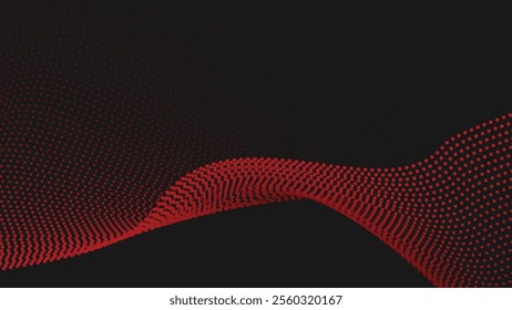 Red Black halftone abstract background for backdrop