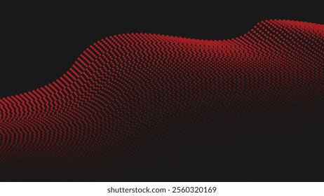 Red Black halftone abstract background for backdrop