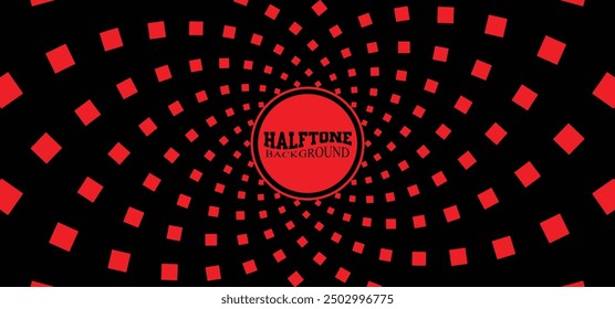 red and black halftone background