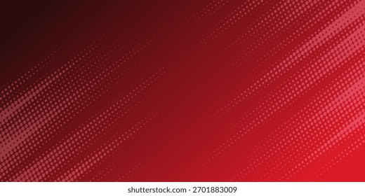 red and black halftone background. Red gradient with halftone abstract background for backdrop or presentation. vector illustration