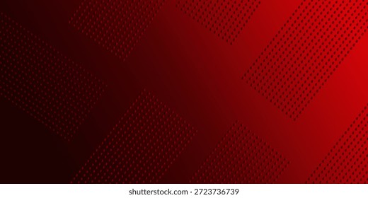 Fondo de semitono rojo y negro. Ilustración vectorial