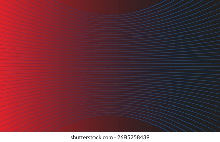 Roter und schwarzer Halbtonhintergrund mit gewellten Linien