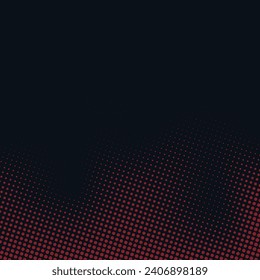 red and black halftone dot on black background, abstract template format design
