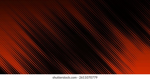 Red and Black Halftone Gradient Abstract Background Texture Design