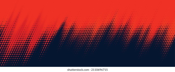 red and black halftone motion effect background