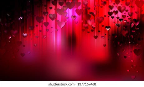 Red Black Heart Background Stock Vector (Royalty Free) 1377167468 ...