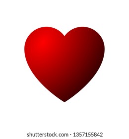 red to black heart vs gradient icon