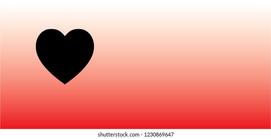 Red , Black hearth.