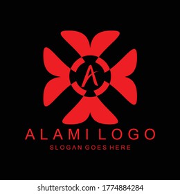 red & black icon logo , good logo for your business