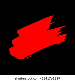 red and black ink splash
