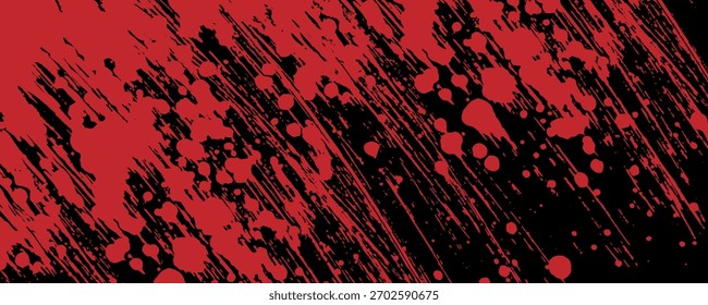 red and black ink splash background, vector illustration design element