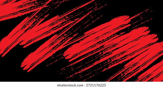 Fondo de salpicadura de tinta roja y negra, elemento de diseño de Ilustración vectorial