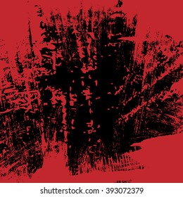 red and black ink splash background, vector illustration design element
