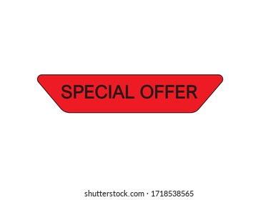 Red and black label of "Special Offer"