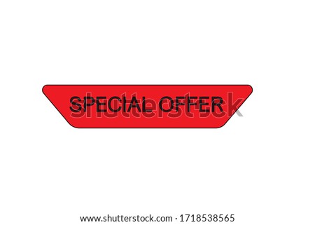 Red and black label of "Special Offer"