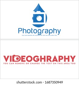 Red black lens camera icon initial symbol modern logo design suitable for Photography Commercial Business Industry technology digital equipment studio multimedia cinema movie illustration 