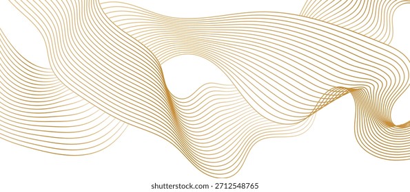 Red and black Line abstract wavy background. Thin line wavy abstract vector background. Curve wave seamless pattern. Line art striped graphic template design