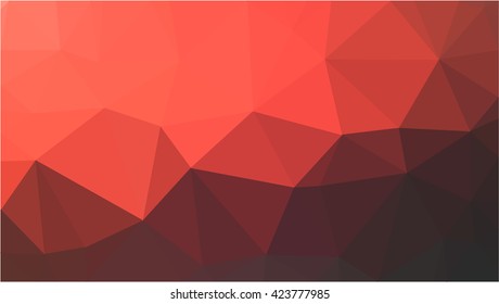 Red black low poly business background