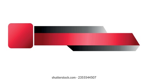 red and black lower third text 