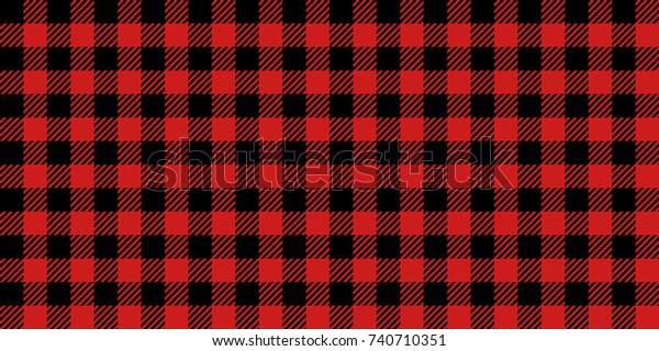Red\
and Black Lumberjack Buffalo Plaid Seamless\
Pattern