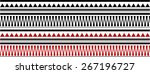 Red and Black Maori - Polynesian Bracelets Tatto Pattern