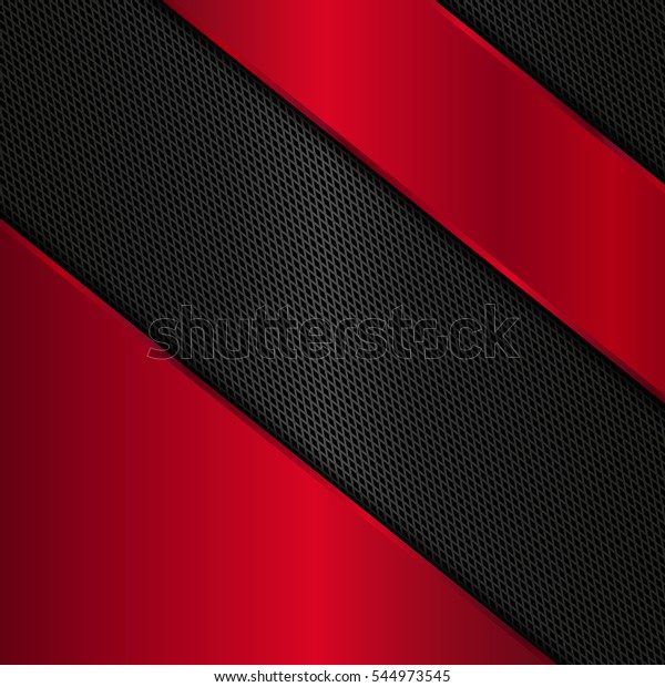 Red Black Metallic Background Abstract Vector Stock Vector (Royalty ...