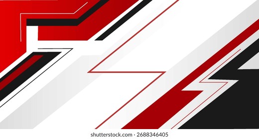Vetor branco de fundo branco geométrico mínimo vermelho e preto esp10