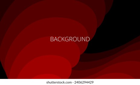 Fondo abstracto rojo y negro moderno con ondas degradadas	