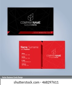 business card modern abstract geometric background stock vector 10 business card template