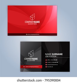 Business Cards Red Black High Res Stock Images Shutterstock