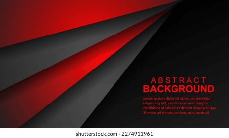 
Red and black overlapping background. Space for modern and print website text and message design.