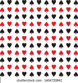 red and black patterns on a white background