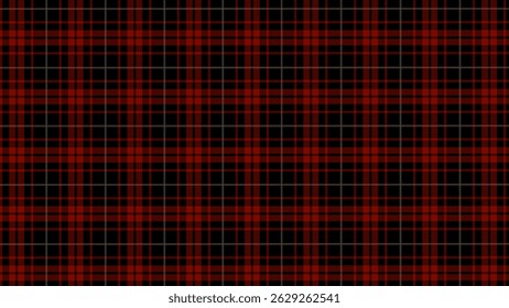 Red and black  plaid fabric texture background. Luxury plaid checkered seamless pattern.