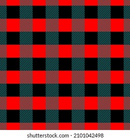 red and black plaid seamless pattern