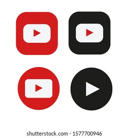 Youtube Logo Black White Hd Stock Images Shutterstock