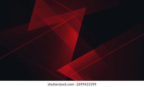 fondo en blanco premium de fondo elegante abstracto de polígono negro rojo, traje para Anuncio, Web, folleto, panfleto y presentación