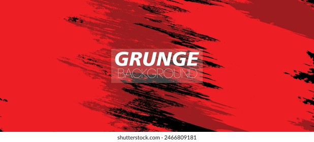 un póster rojo y negro de fondo grunge