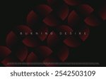 Red and black premium abstract background with luxury dark geometric elements. Pattern wallpaper