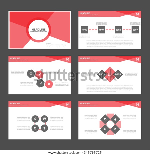 red and black presentation template