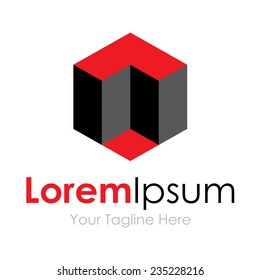 Red black pro series business concept elements icon logo