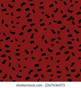 Red Black Random Patches Pattern Paper 