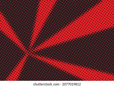 Arrière-plan demi-ton de style rouge et noir