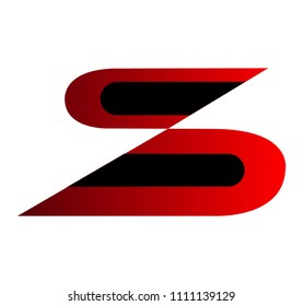 Red and black S logo