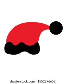 Red and Black Santa Hat