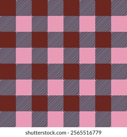 Red and black seamless checked pattern with a retro and vintage design