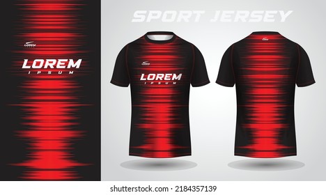 red black shirt sport jersey design