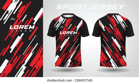 Red Black Shirt Sport Jersey Design