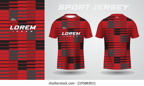 red black shirt sport jersey design