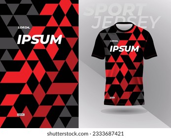 diseño de plantilla de maquillaje de camiseta negra para el fútbol, fútbol, carreras, juegos, motocross, ciclismo y carreras 