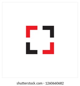 Red Black Square Logo